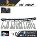 Popular APP control IP68 Led light bar curved 4x4 curved light bar